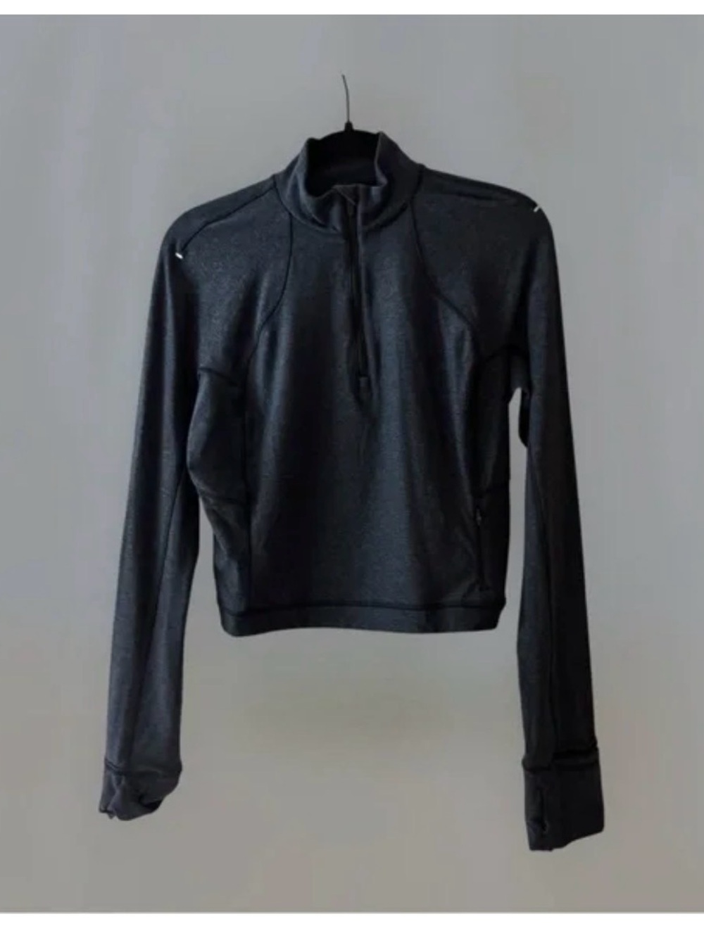 lululemon athletica Black Quarter-Zip Long Sleeve Pullover